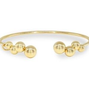 Clustered Spheres Open Bangle